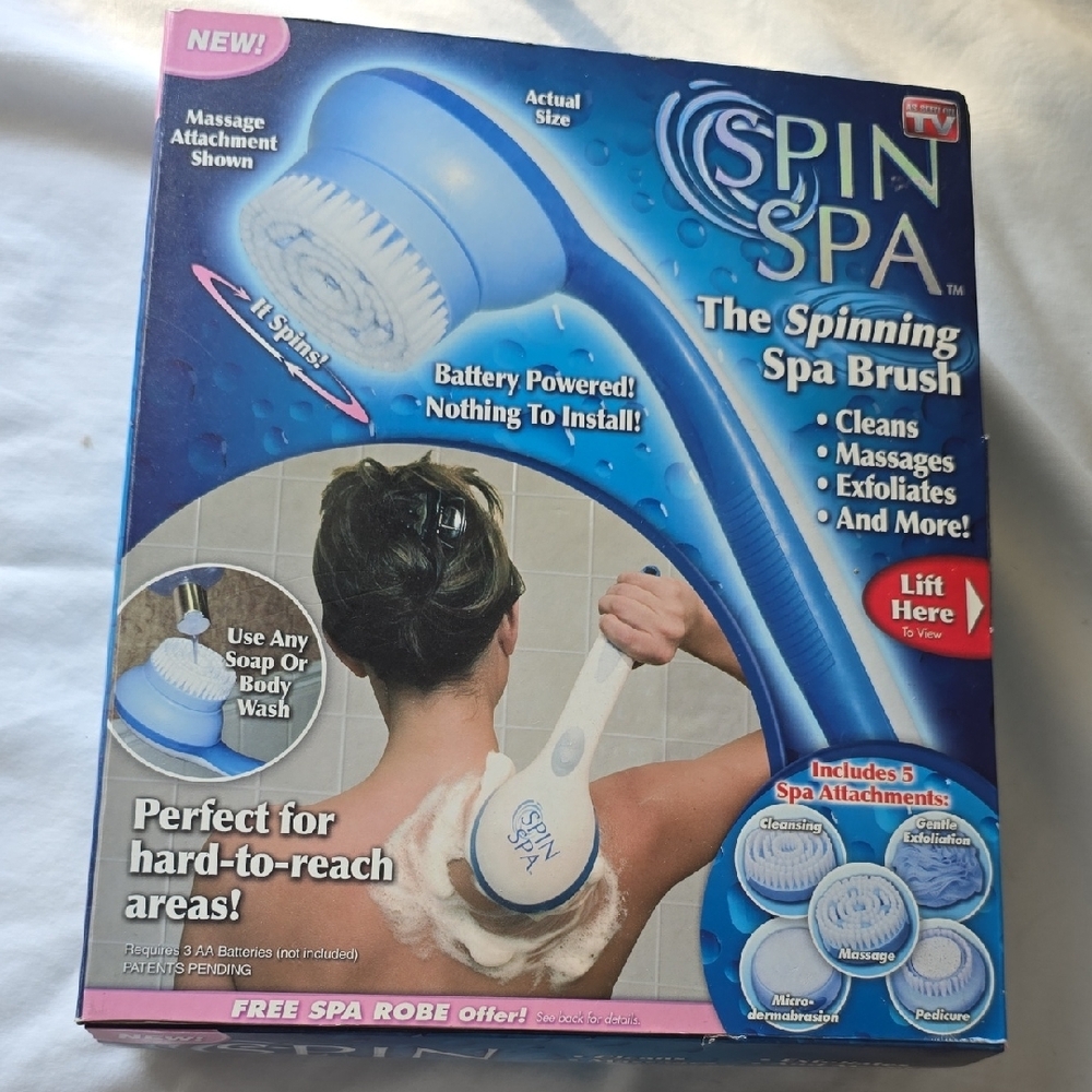 Blue Spinning Spa Brush